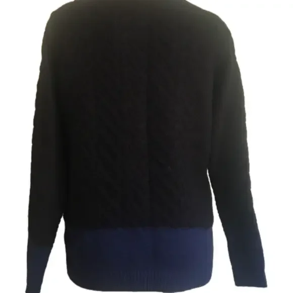 𝅺VINCE yak/wool colorblock sweater . XS( run big ) - Picture 2 of 9